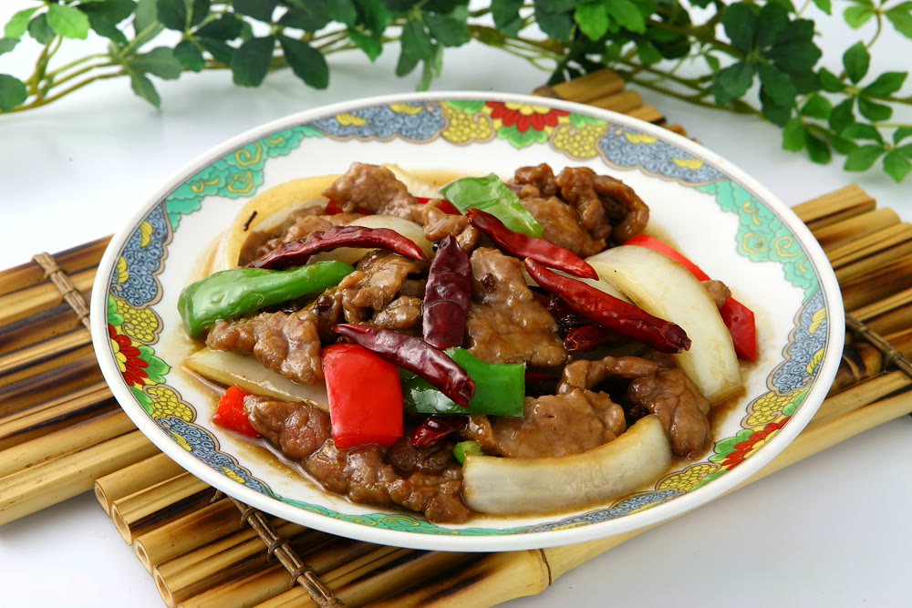 牛肉の辛味炒め