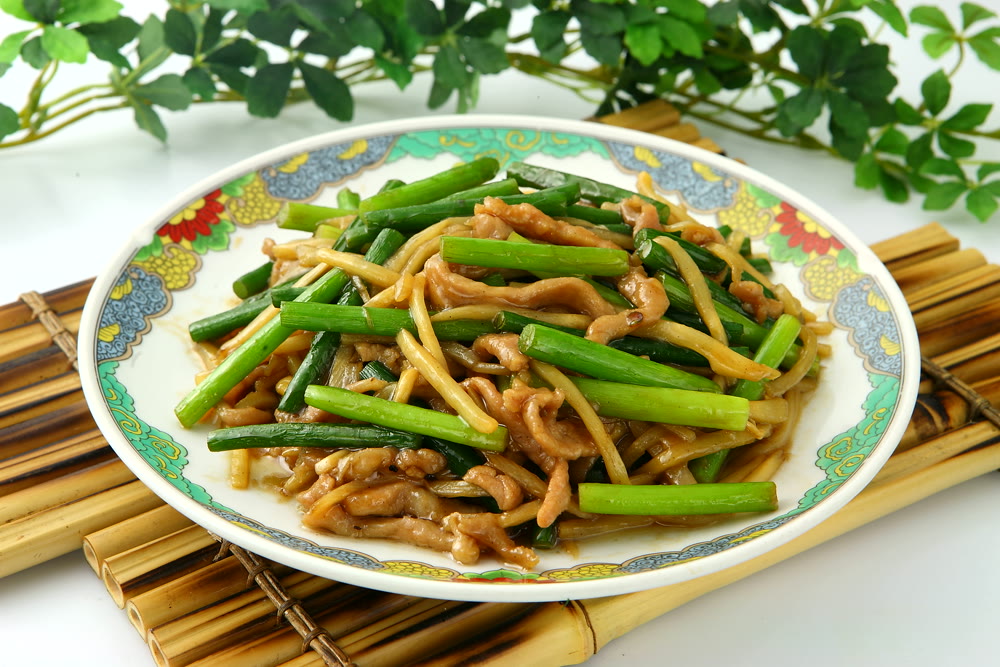 ニンニクの芽と豚肉炒め